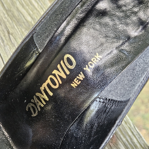 Vintage 1980’s D’ANTONIO New York Ray Ehringer Black High Heels Sz. 6. Leather. - Picture 4 of 8